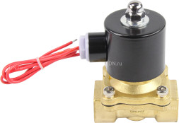 Клапан электромагнитный VS100-NT-NC-220VAC 3/4″ Ду20 Ру10, соленоидный двухходовой, корпус - латунь, уплотнение - NBR, резьбовой, нормально-закрытый, прямого действия, катушка - 220В