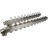 Коллекторная группа GC4-31-11 1″ Ду25 Ру10 отводов — 11, в сборе с терморегулирующими клапанами и запорно-балансировочными клапанами, дренажным краном и воздухоотводчиком, с заглушками, без переходников, корпус - нержавеющая сталь AISI 304 в Сургуте