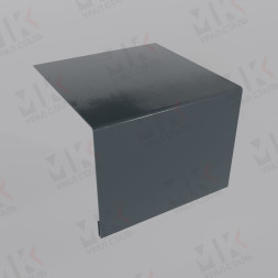 Планка откоса околооконная простая 250х50 мм 0,5 мм Satin RAL 7016