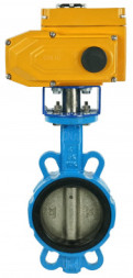 Затвор дисковый поворотный WBV1413E-2W-Fb-H Ду150 Ру16, корпус - чугун GGG50, диск - чугун GGG40, уплотнение - EPDM, с четвертьоборотным электроприводом QT-N-015EM-B1-220VAC-У1 220В (0-10В) HARK