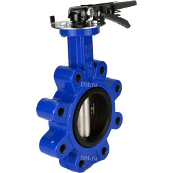 Затвор дисковый поворотный WBV1616E-2W-Fb-H Ду150 Ру16 LUG межфланцевый, корпус - чугун QT450, диск - чугун QT450, уплотнение - EPDM, с рукояткой