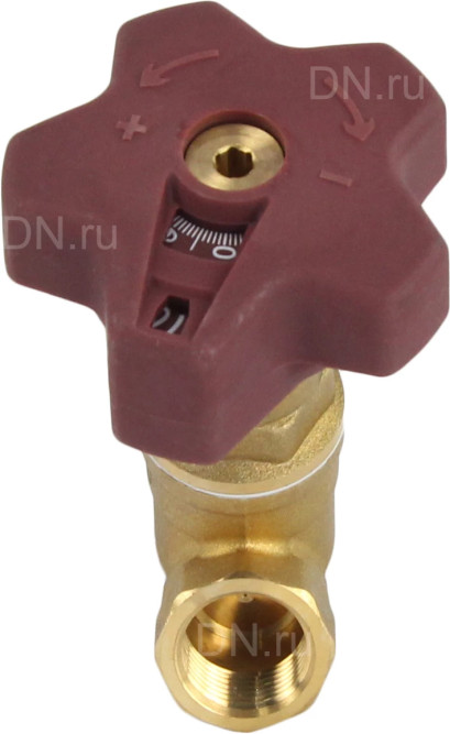 Клапан балансировочный VB0000P-T 1/2ʺ Ду15 Ру16, корпус - латунь, усиленный, резьбовой, с ниппелями в Сургуте