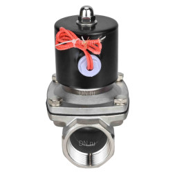 Клапан электромагнитный VS131-VT-NC-24VAC 1 1/2″ Ду40 Ру10 прямого действия двухходовой, корпус - сталь нержавеющая 304, присоединение - внутренняя резьба, уплотнение - VITON, нормально-закрытый, катушка - 24 В AC