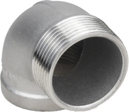 Отвод (уголок) ВР-НР-316 1/4″ Ду8 Ру16 угол 90°, корпус - нержавеющая сталь 316, присоединение - внутренняя / наружная резьба