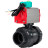 Кран шаровой BV4242E-FP-GRM-ISO Дн100 Ру10 полнопроходной, корпус - НПВХ, шар - НПВХ, уплотнение - EPDM, с пневмоприводом PA-SA-083 и магнитным переключателем ALS200D в Сургуте