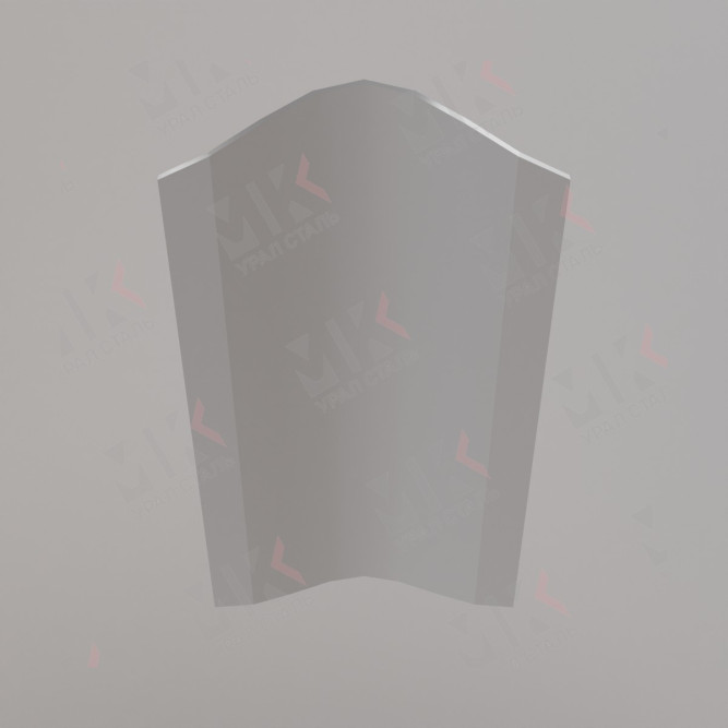 Штакетник металлический ELLIPSE 126 мм 0,5 мм DarkGrey Темно-серый в Сургуте