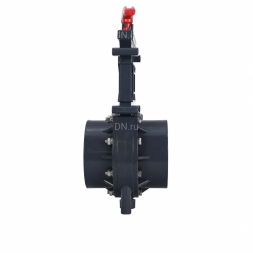 Задвижка шиберная GVKR4344TPV-2W-G-Hт Ду50 Ру1.6 клеевая, с выдвижным штоком, материал корпуса - ПВХ (PVC), шибер - пластик ABS, уплотнение - TPV (ТПВ), с ручкой