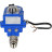 Кран шаровой BV3232P(2pc)-FP-T-ISO-H Ду20 Ру63 полнопроходной двухходовой, нержавеющая сталь SS316, внутренняя резьба, уплотнение - PTFE, с электроприводом четвертьоборотным QT-N-003EM-O1-12VDC-У1 blue в Сургуте