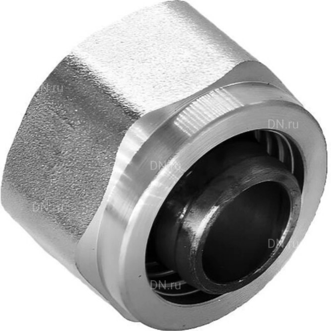 Фитинг компрессионный FK-E 3/4″ Дн16 Ру10 евроконус, для труб PEX, PERT, корпус - латунь HPb57-3, уплотнение - EPDM в Сургуте