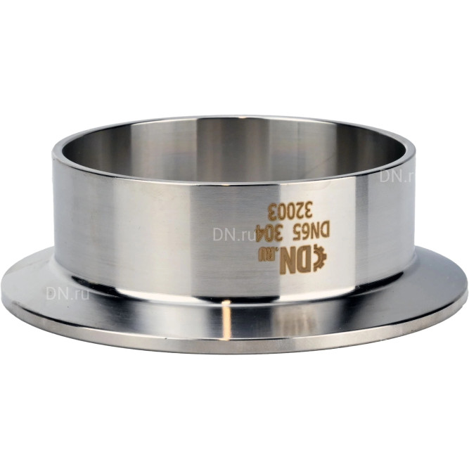 Штуцер CLAMP UC-31-W-50.5 Ду40 Ру10, корпус - нержавеющая сталь 304, присоединение - под приварку в Сургуте