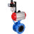 Затвор дисковый поворотный WBV1313E-2W-F-H Ду80 Ру16 фланцевый, корпус - чугун GGG40, диск - чугун GGG40, уплотнение - EPDM, с пневмоприводом PA-DA-105, пневмораспределителем 4V320-10 AC220V и БПВ AFC2000 в Сургуте